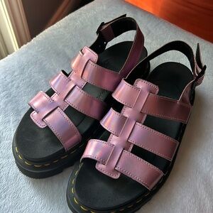 Dr Marten Pink Yelena Soft Wair Sandals